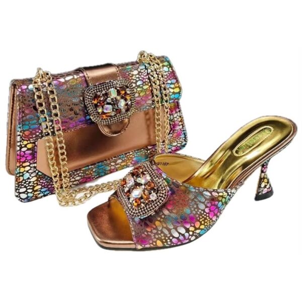 Majestic Bloom Matching Bag & Shoe Set
