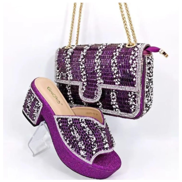 Emerald Luxe Matching Bag & Shoe Set