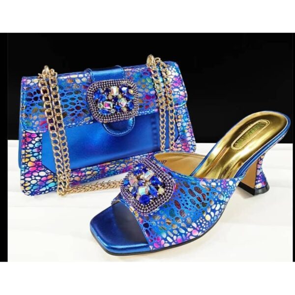 Crystal Petal Matching Bag & Shoe Set