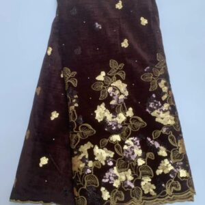 Espresso Champagne Garden Velvet Lace