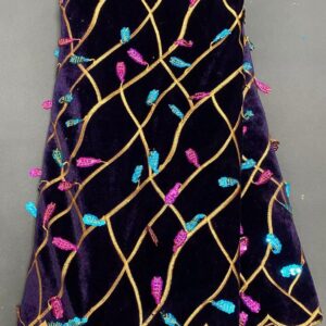 Midnight Carnival Vine Velvet Lace
