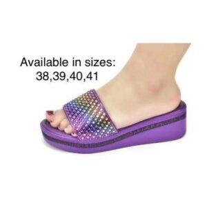 Purple Rainbow Crystal Platform Slide